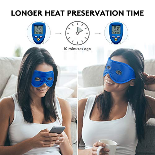 Umisleep Augenmaske Kühlend & Wärmend Kompresse, Kühlmaske Gel Augen Kühlpads Kühlpack Kühlakku für Migräne, Augenringe, Kopfschmerzen,trockene augen,Geschwollene,Wiederverwendbare Schlafmaske Kühlend - Image 7