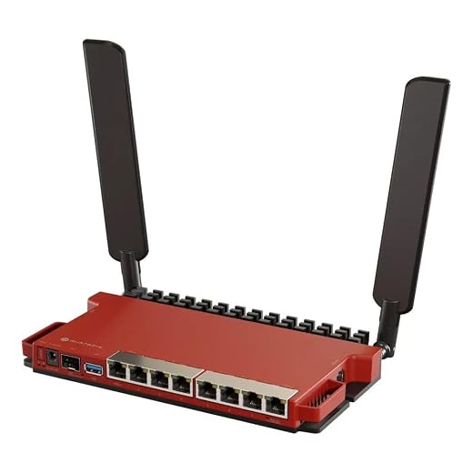MikroTik L009UiGS-2HaxD with Dual core 800MHz CPU, 512MB RAM, 8 x, W128339232 (800MHz CPU, 512MB RAM, 8 x Gbit LAN, 1 x 2.5 Gbit SFP Port, 2.4 GHz 802.11b/g/n/ax Dual-Chain Wireless,)