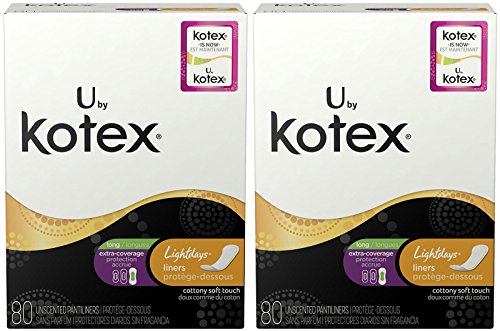 Kotex Lightdays Extra Coverage Pantiliners 80