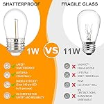 S14 LED Lumières à cordes extérieures, anti-éblouissement IP65 27Ft (Maximum 918Ft) pour les lumières de patio extérieures étanches, lumières extérieures pour l'éclairage extérieur, Edison Vintage Backyard Lights