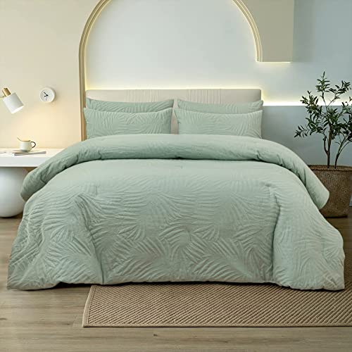 YASMENG 4 Jahreszeiten Bettdecke 200x200cm Ganzjahresdecke Blätter Muster 400 GSM Daunendecke 200x200 Mikrofaser Bettdecken Grün Weich Flauschige Decke 200x200 cm Steppdecke mit 2 Kissenbezüge 80×80 YASMENG 4 Jahreszeiten Bettdecke 200x200cm Ganzjahresdecke Blätter Muster 400 GSM Daunendecke 200x200 Mikrofaser Bettdecken Grün Weich Flauschige Decke 200x200 cm Steppdecke mit 2 Kissenbezüge 80×80