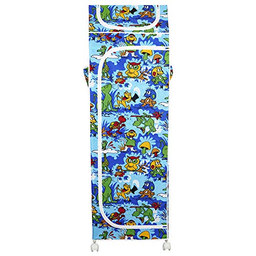 Image of Little One's | 6 Plastic Shelves Foldable Baby Storage Box (Made in India), ISI Certified, Unbreakable Material, (Plastic Structure)| Jungle Blue | HP6 /AB