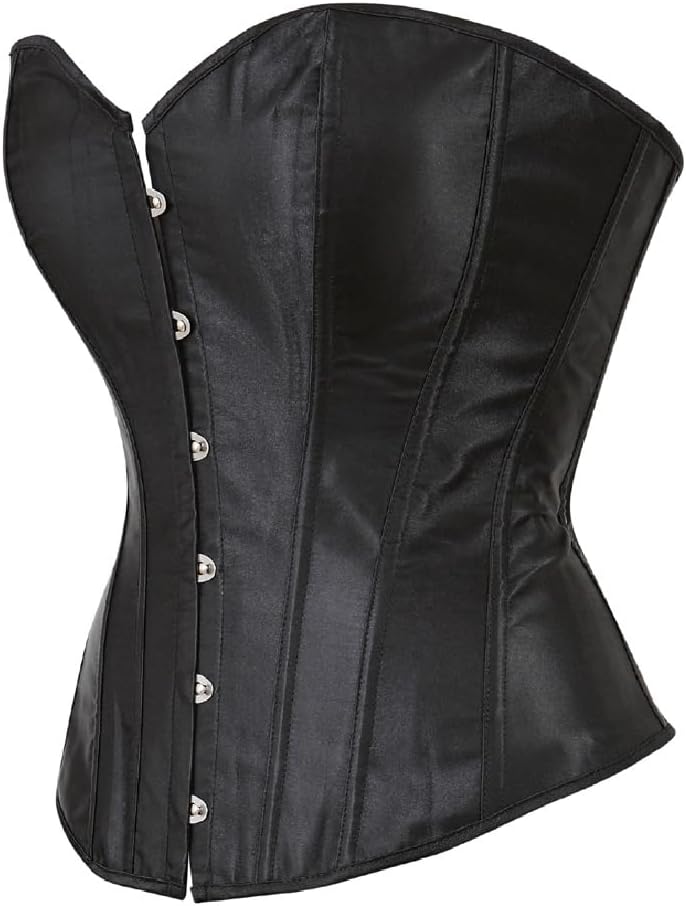 frawirshau Corsets for Women Plus Size Black Corset Sexy Bustier Corset Top Lingerie - Image 2