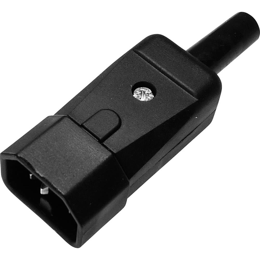 Kaiser C14 Plug – Modell 749-SW, Schwarz, Gerade, 10 A