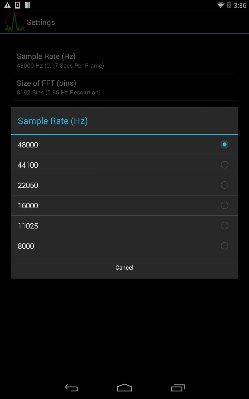 Spectrum Analyzer App on Amazon Appstore