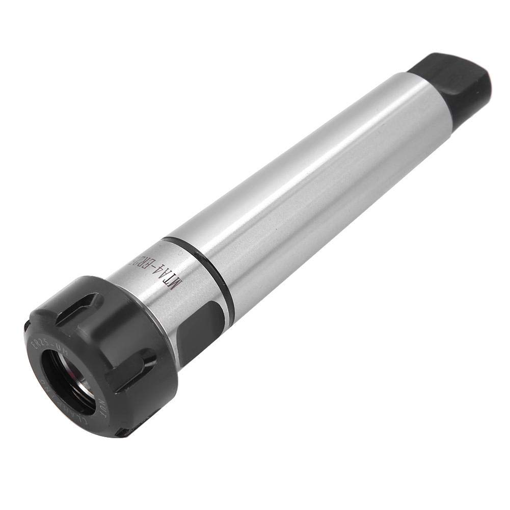 Supporto per Gambo per Pinza Chuck, Acciaio Al Carbonio Coda Piatta Supporto per Codolo Conico Morse per Fresatrice MTA4-ER25/MTA4-ER20/MTA4-ER16(MTA4-ER25),Portautensili Di