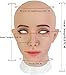 YIQI Soft Silicone female Mask Realistic Crossdresser Mask for Crossdresser Halloween Cosplay (Ivory White)