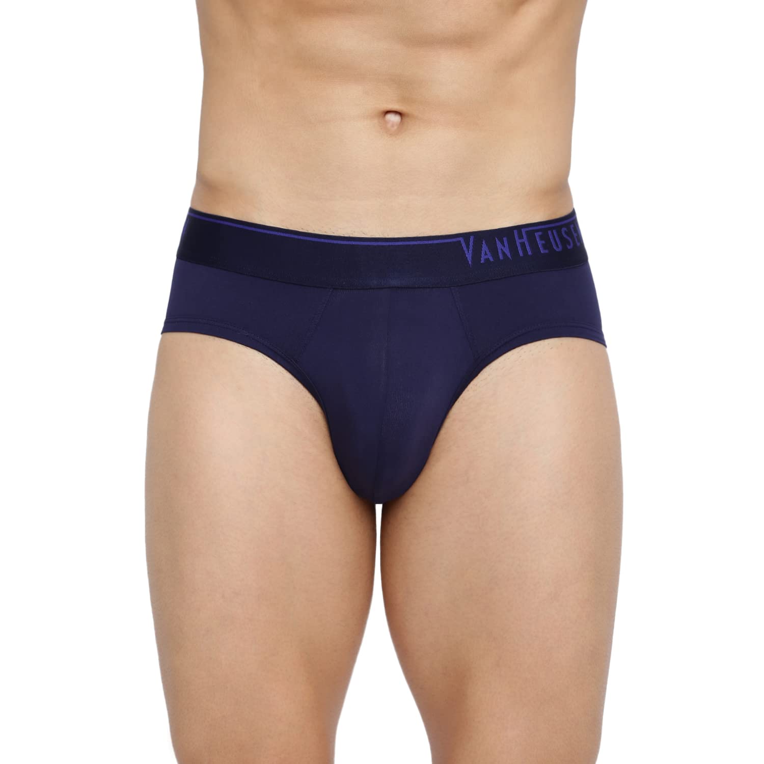 Van Heusen Men's Microfibre Classic Regular Fit Solid Briefs