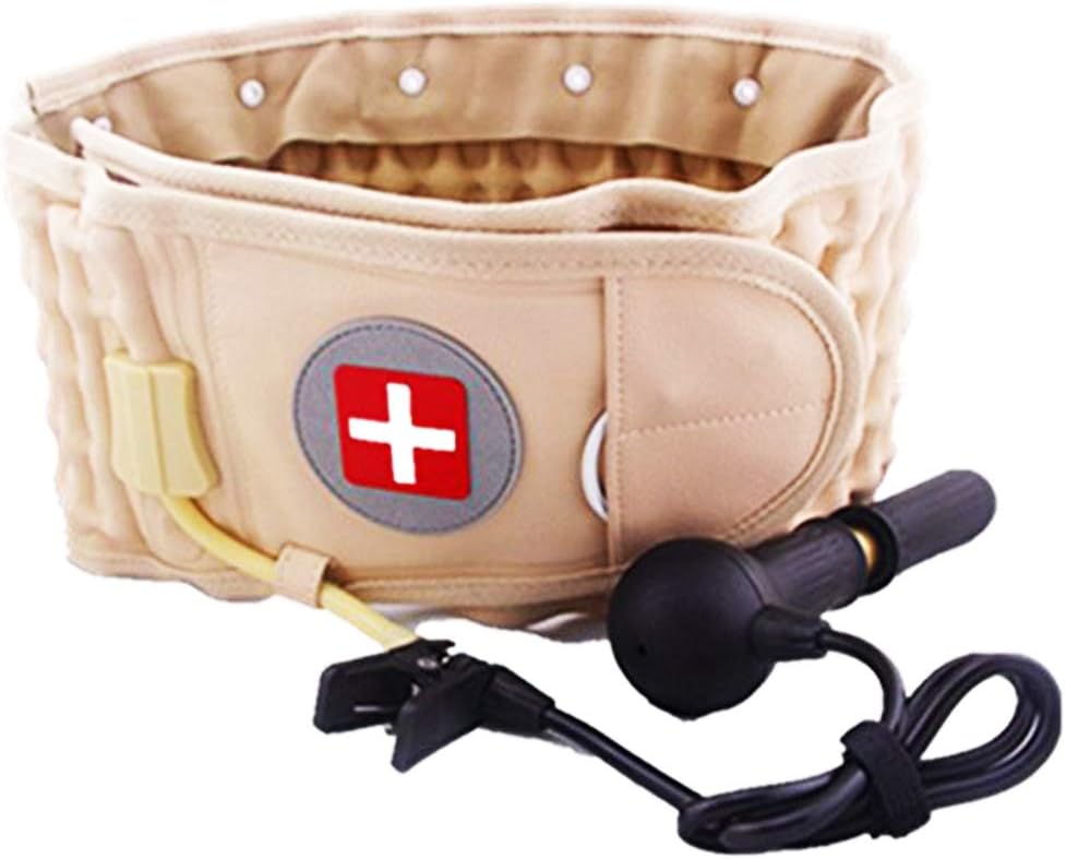 Goldmille Decompression Back Belt Lumbar Traction Device for Lower Back Pain, Lower Back Brace Inflatable - One Size for 29-49 Waist