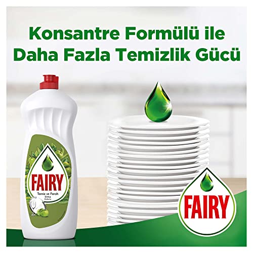 Fairy Temiz & Ferah Sıvı Bulaşık Deterjanı 1500 ml Elma Kokulu