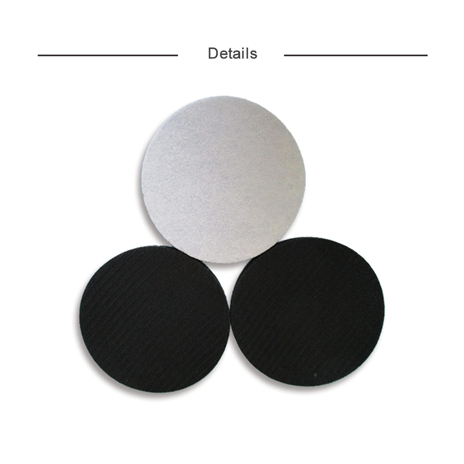 Cepillo de esponja de lija lijado Cojín de interfaz suave de esponja de 5 pulgadas de 125 mm, almohadilla de tampón de gancho y bucle, herramienta de potencia Pulido y accesorios de limpieza, lijado