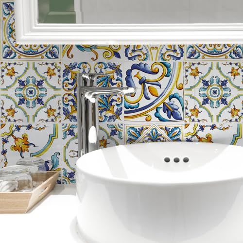 RE-COVERTILES - Pegatinas para Azulejos de Baño y Cocina 24 Pieza...
