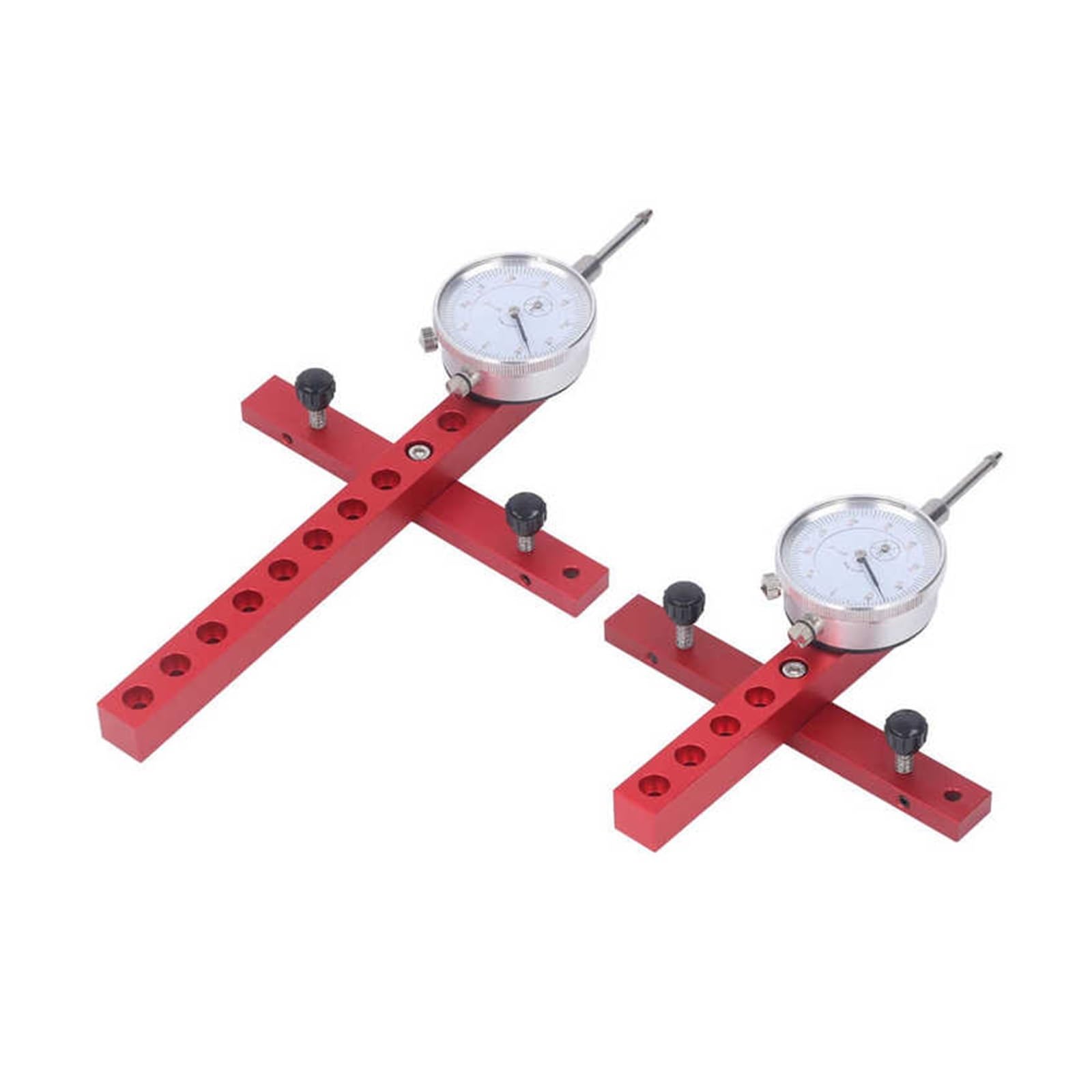 RAHBI Tischkreissägen-Messuhr, Tischkreissägen-Messgerät for Ausrichten und Kalibrieren von Werkstattmaschinen, 0,01 Zoll/0,01 mm Auflösung Leisurely (Color : Long)