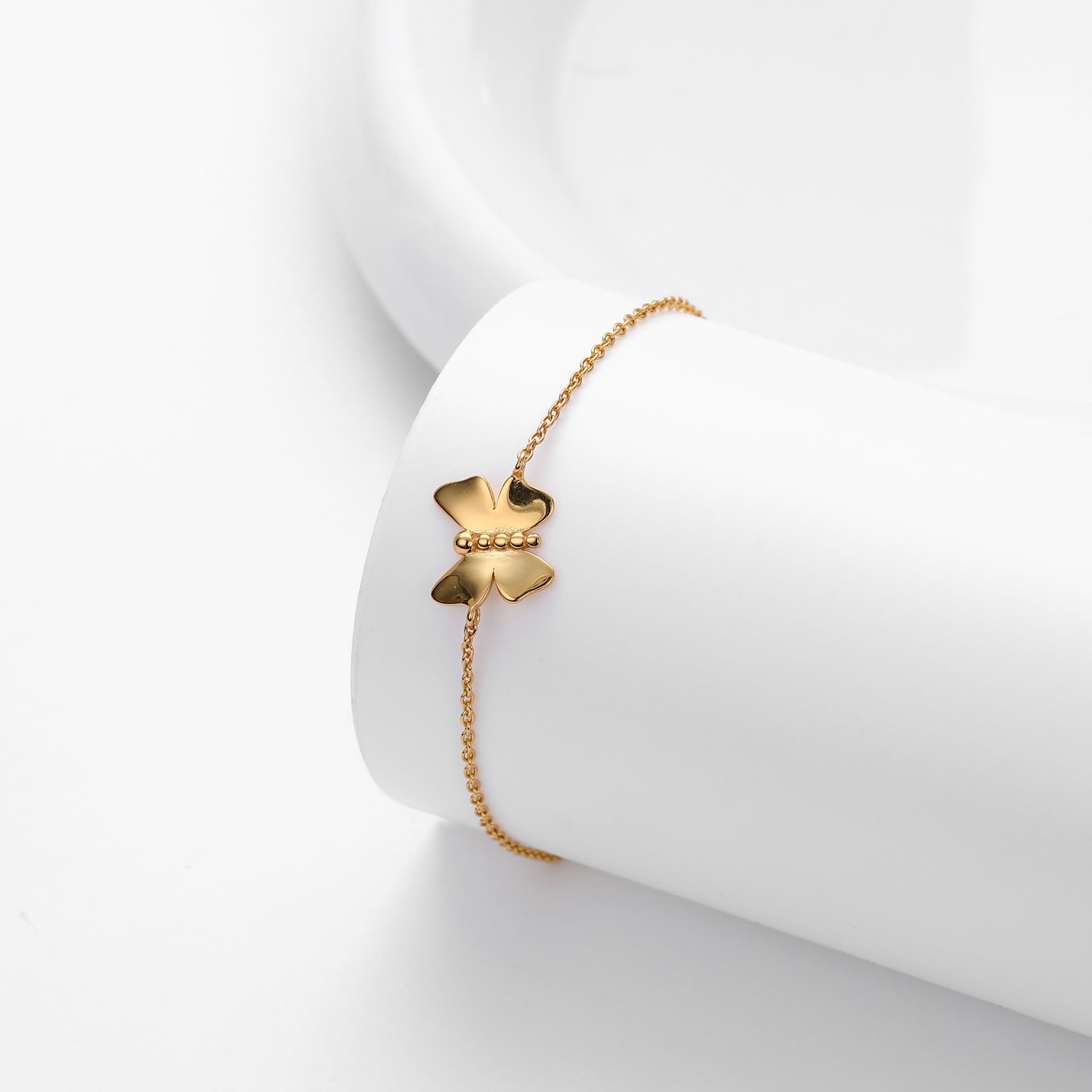 Pulseras De Plata Ley 925 Para Mujer，Pulsera De Mariposa De Lujo Con Cierre De Resorte Ajustable, De Alta Gama, De Plata De Ley S925, Con Luz Dulce Y Diseño De Mariposa, Joyería Energética Para