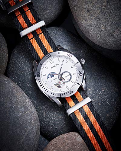 Image of BINLUN Nylon Watch Band Thick G10 Premium Ballistic Nylon Multicolor Replacement Watch Straps with Silver /Black Stainless Steel Buckle for Men Women 18mm 20mm 22mm 24mm