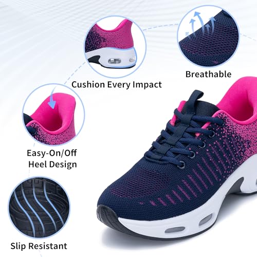 Women's Walking Shoes Slip On Tennis Sneakers Easy Put On Athletic Shoes for Ladies US 6-10.52