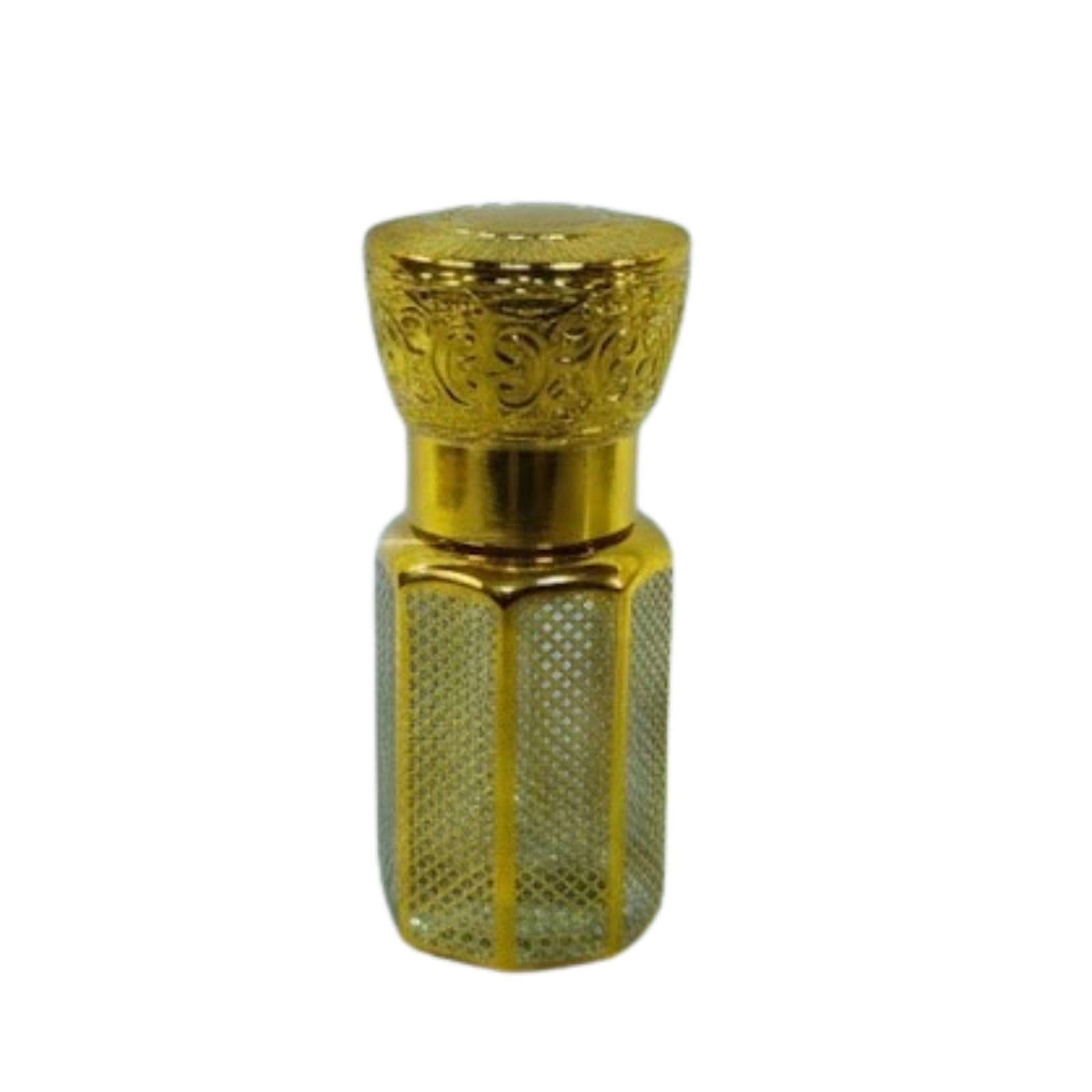 Head Top Perfume Oil Bottle 12 ml | Clear Glass Attar Bottle with Gold Cap | Leak-Proof & Refillable-image-35