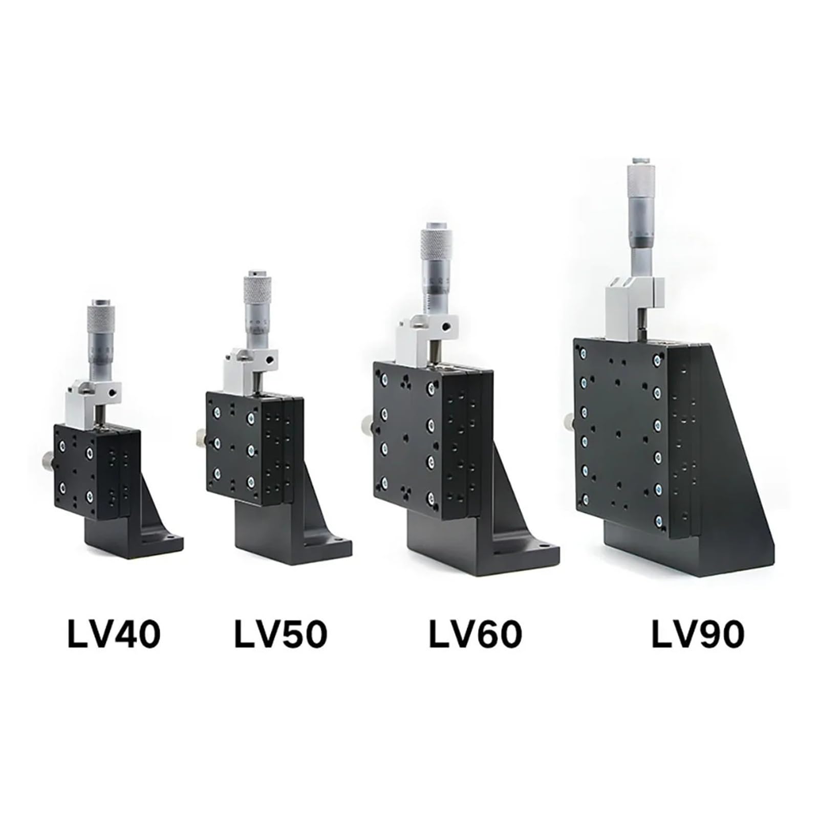 Stół przesuwny, oś Z 80 * 80 mm, LV80, ręczne przesuwanie, podnośnik pionowy, platforma do precyzyjnego dostrajania, prowadnica rolkowa poprzeczna, stolik liniowy
