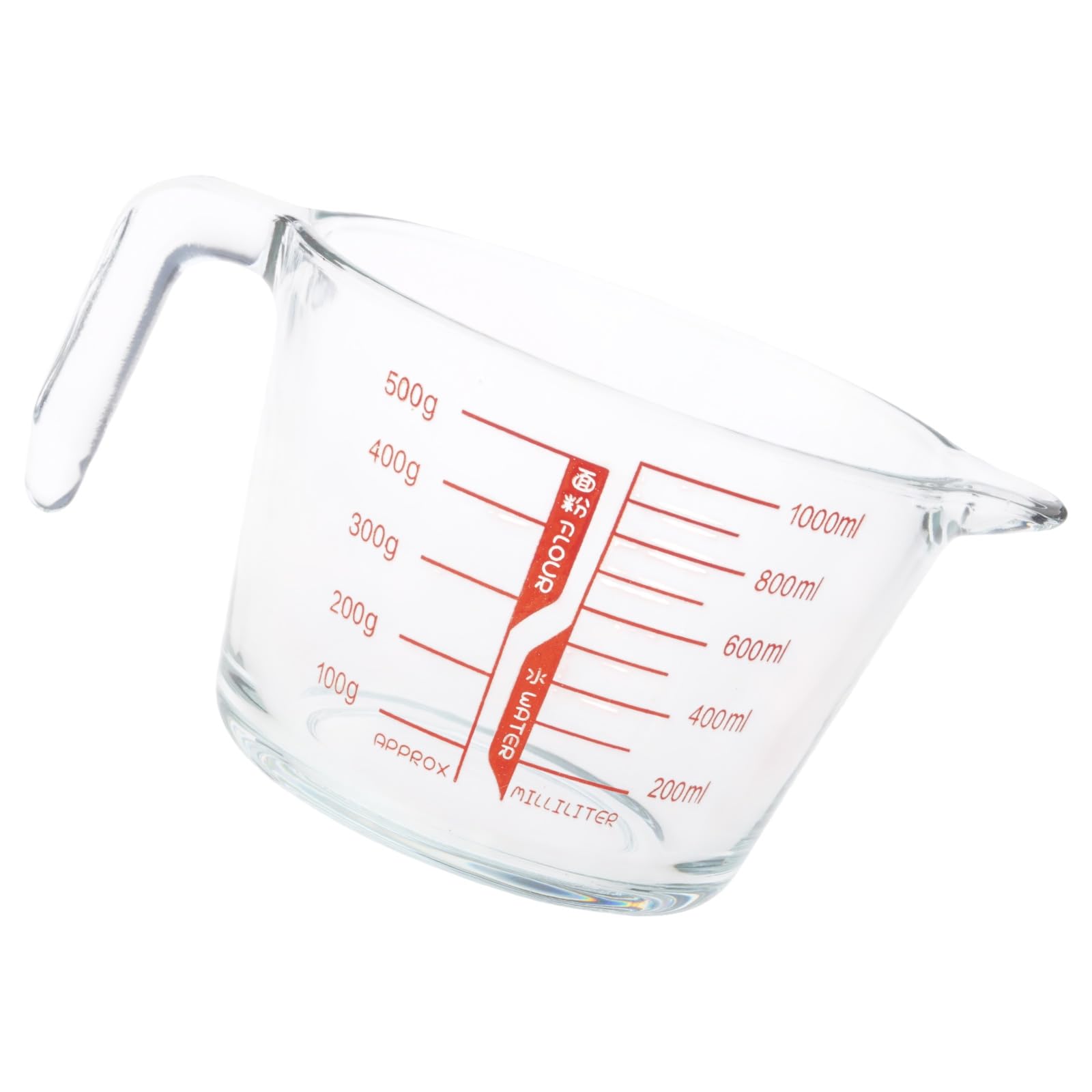 NVOQILIN Glass Measuring Cup with Clear Measurement Lines Perfect for Baking Cooking and Food Preparation Heatproof Kitchen Tool Glass Measuring Cup