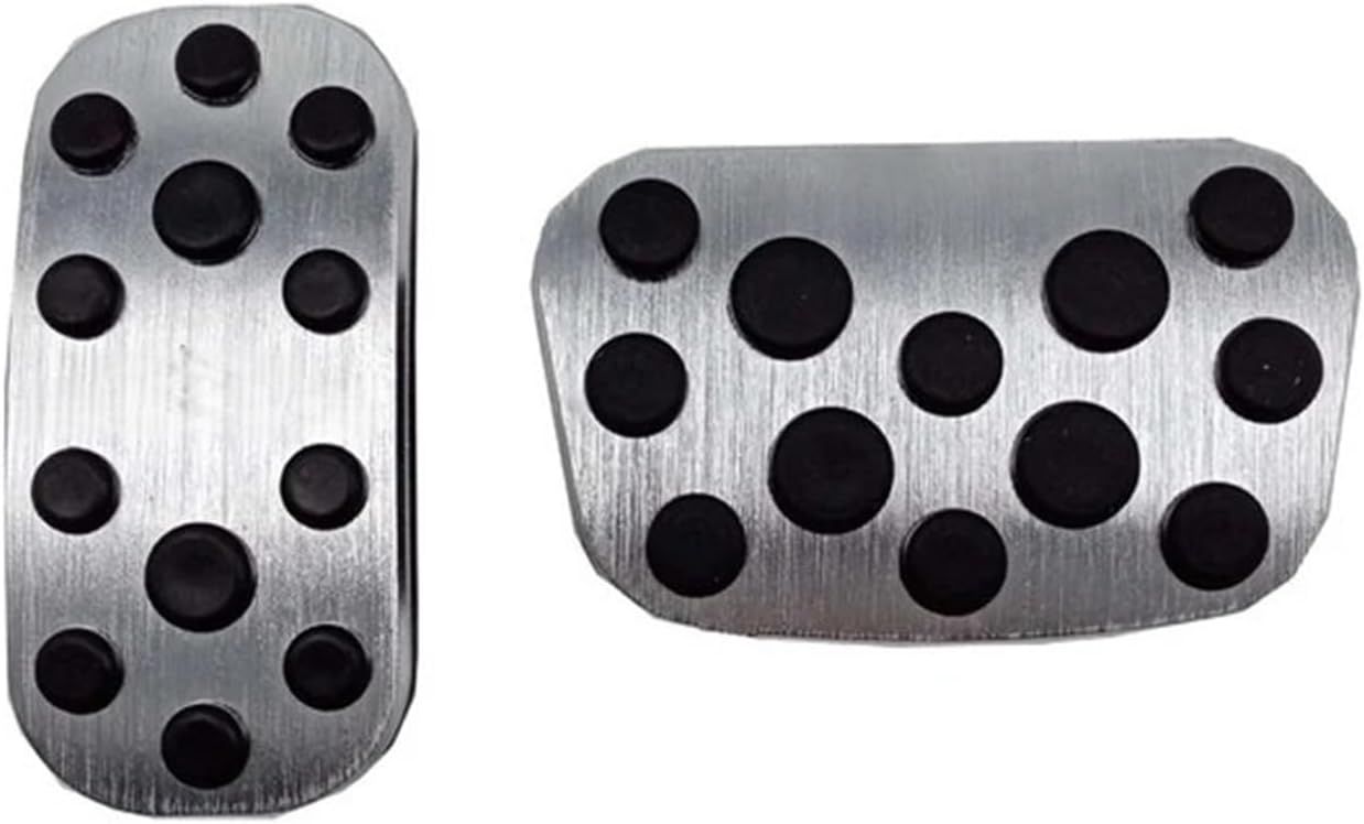 Car Accelerator Brake Rest Foot Pedal Compatible With Toyota Corolla Cross Interior Parts Accessories Alluminum Alloy(2pcs Silver AT)