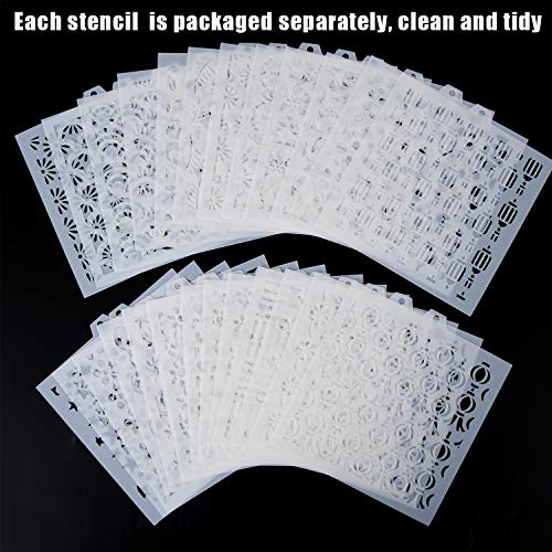 25-pack cookie stencil set for baking gingerbreads cookies cakes scrapbooking decor template mold - Thumbnail 4