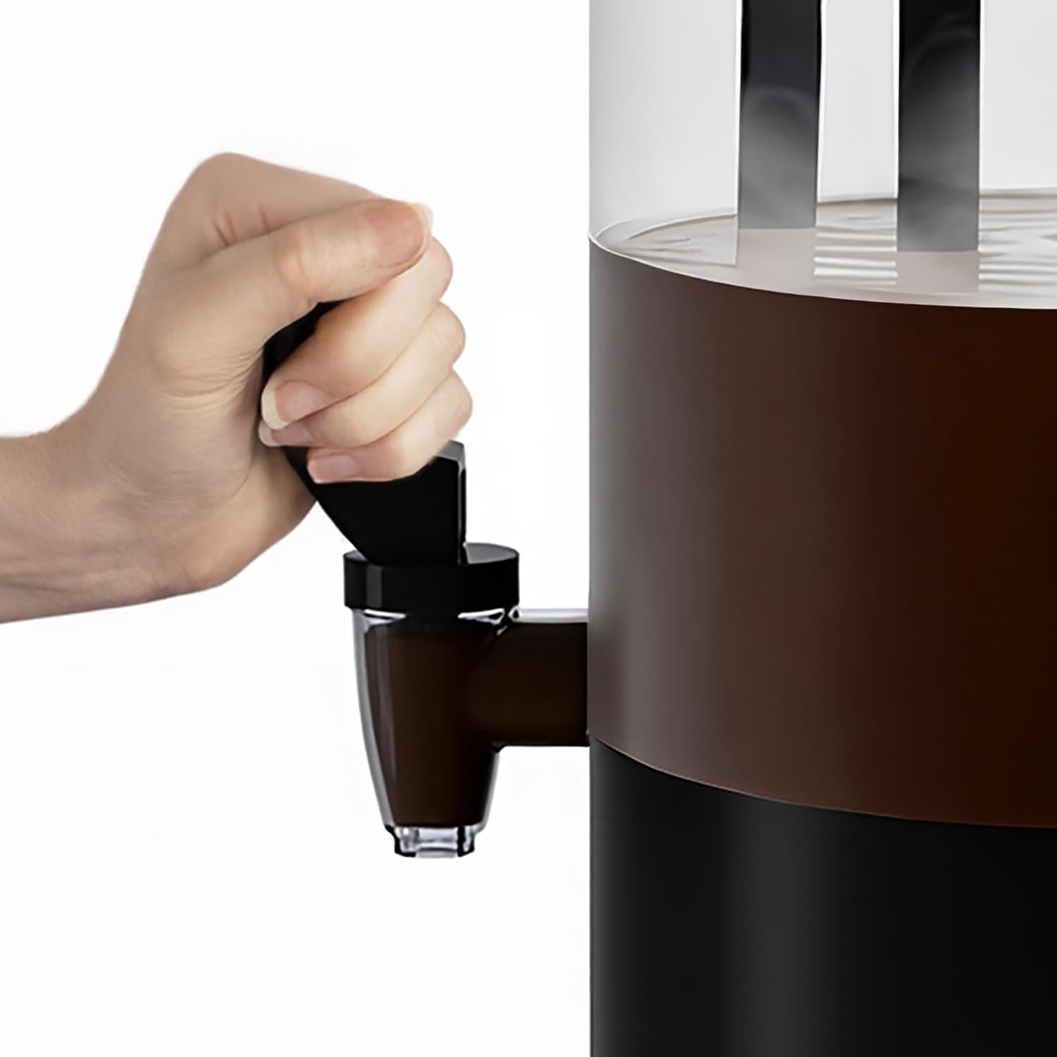 H.Koenig SHK900 Dispenser di cioccolata calda, 1200W, acciaio inox, recipiente rimovibile da 6 L, termostato regolabile, funzione mantenimento in caldo, sistema salvagoccia, parti adatte lavastoviglie