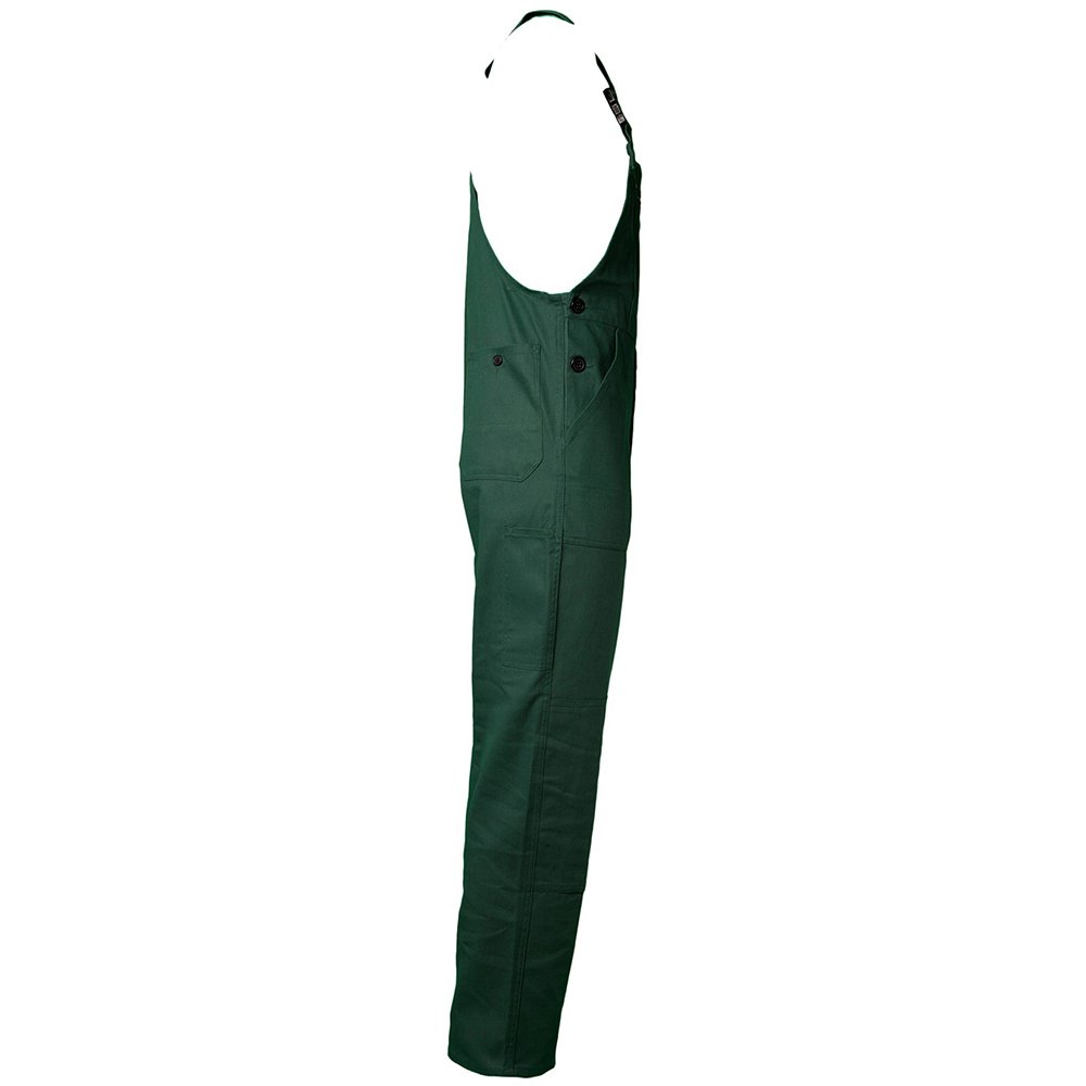 PLANAM 124027 BW 290 Latzhose – Mittelgrün, Größe 27, 100% Baumwolle, Robust & Atmungsaktiv Für Arbeitsschutz