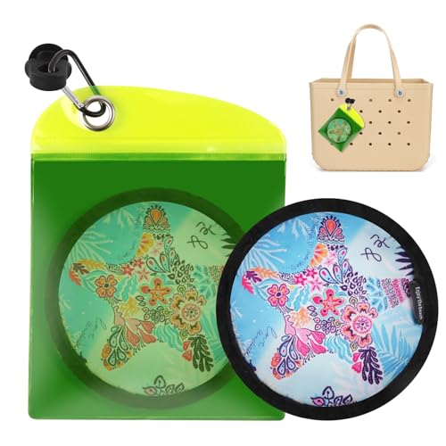 BUT TO Double Capacity Talc-Free Sand Remover for Beach - Gentle on Skin Sand Removal Bag with Natural Ingredients - Instant Beach Sand Remover with Hook Accessories for Bogg Bag - Starfish
