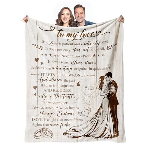 Wedding Gifts for Couples 2026,Bridal Shower Gifts for Bride to Be,Wedding Gifts for Newlyweds,Newly Wed Gifts for The Couple,Engagement Gifts for Couples Blanket 50”x60”