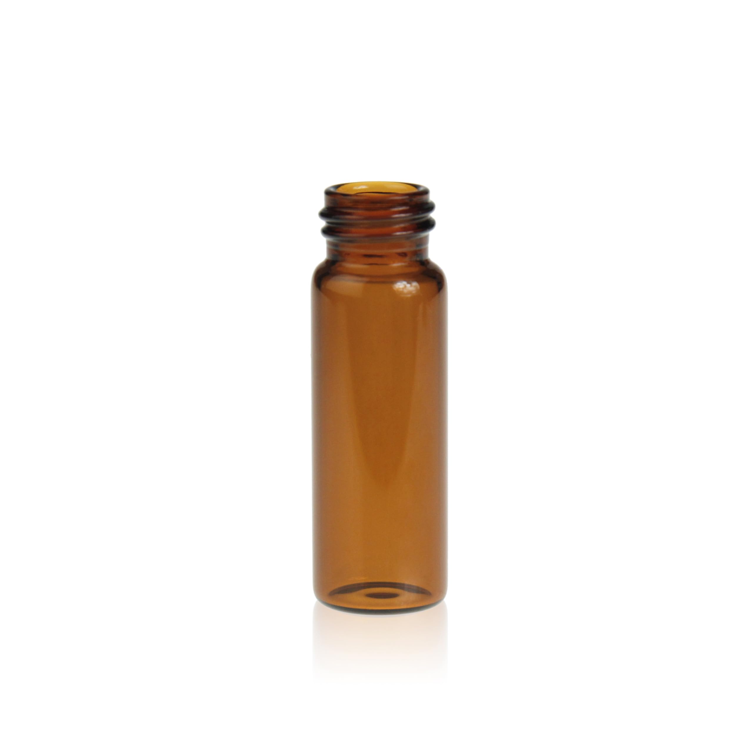 ALWSCI 100 sztuk 4 ml bursztynu próbki szklane buteleczki na próbki 13-425 czarne zamknięte zakrętki PP z czerwonym PTFE/białą wkładką silikonową, pojemnik na próbki, buteleczki laboratoryjne 15 x 45