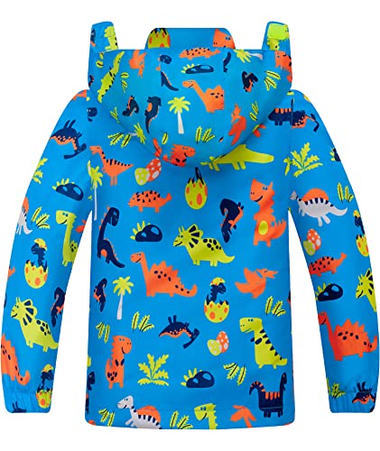 Image of SWISSWELL Toddler Boys Girls Rain Jacket Waterproof Outwear Breathable Rain Coat for Toddler with Detachable Hood 2-7 Years