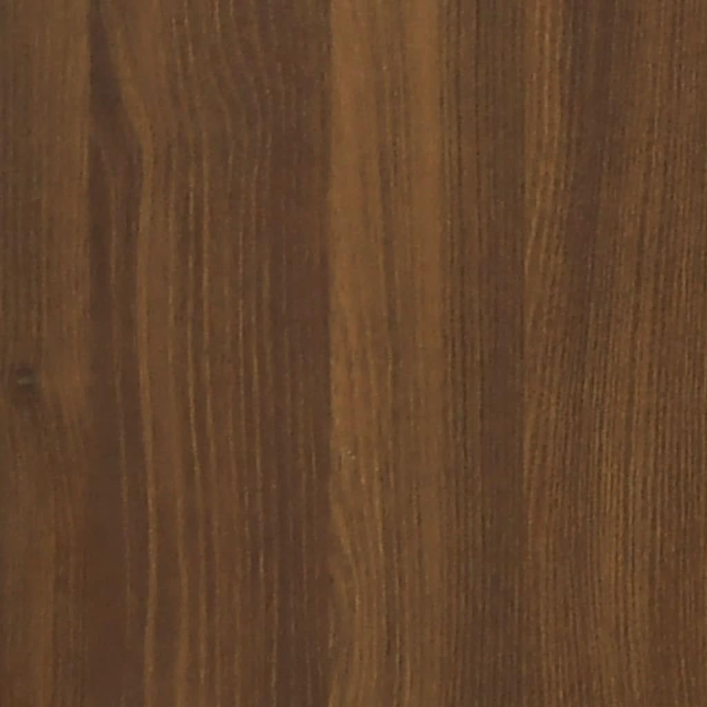 Cómoda con ruedas en aspecto de roble marrón, 33 x 38 x 63 cm, material de madera con 5 cajones y 4 ruedas, armario de oficina flexible, práctico armario de almacenamiento para oficina