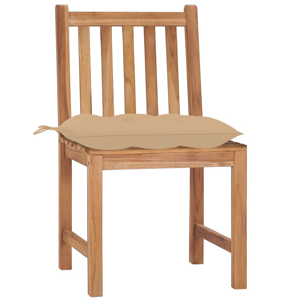 Generico Sedie da Giardino 6 pz con Cuscini in Legno Massello di Teak,Mobili da Giardino,Mobili e sedie da Giardino,Sedie da giardino-3073133