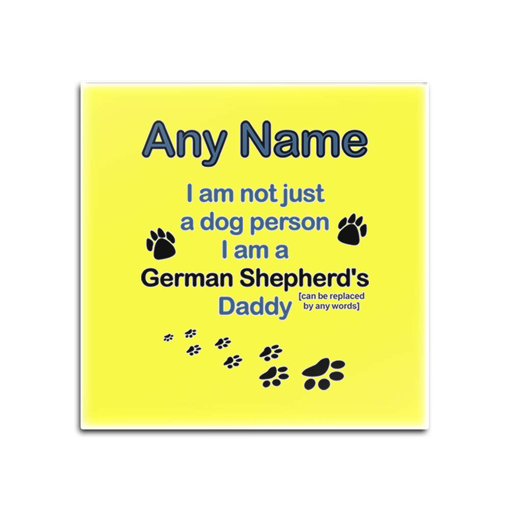 Sous-verre pour chien motif papa idée cadeau originale pour propriétaire de berger allemand