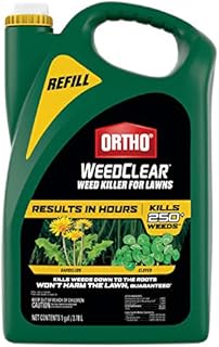 Ortho WeedClear Weed Killer for Lawns: Refill, Won't Harm Grass (When Used as Directed), Kills Dandelion & Clover, 1 gal.