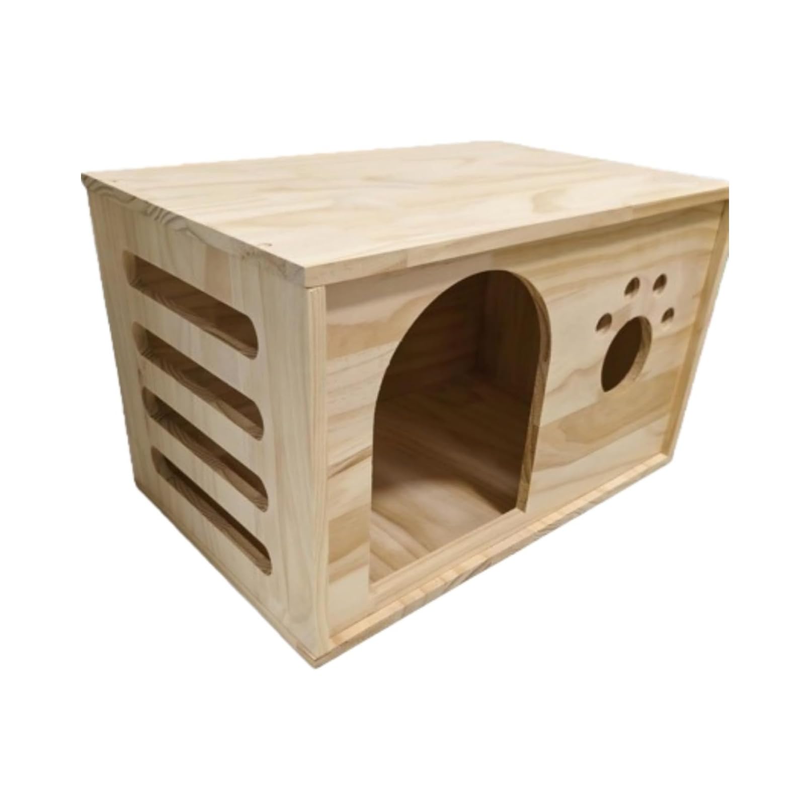 木製ペットハウス Amazon | Hxuolue 天然木製ペットハウス 猫小型犬向け 室内外兼用 通気