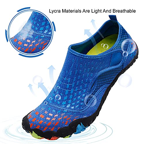 Image of L-RUN Barefoot Water Shoes Women Mens Aqua Sock Athletic Hiking Water Sports Shoes for Swim Beach Pool Sand Diving Walking