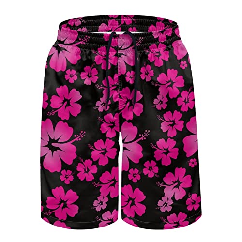 AmzPrint Galaxy Swim Trunks Men Space Bathing Suit Quick Dry Stretch Pink Cosmos Swimming Trunks for Men3