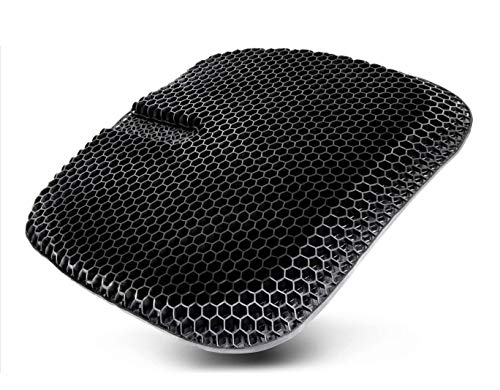 Adiona Orthopedic 100% Pure Memory Foam Coccyx Cushion | Cool Breathable Mesh Cover - Professional Grade for Back Relief - Sciatica and Tailbone Pain - Office Chair and Car Driver Seat Pillow