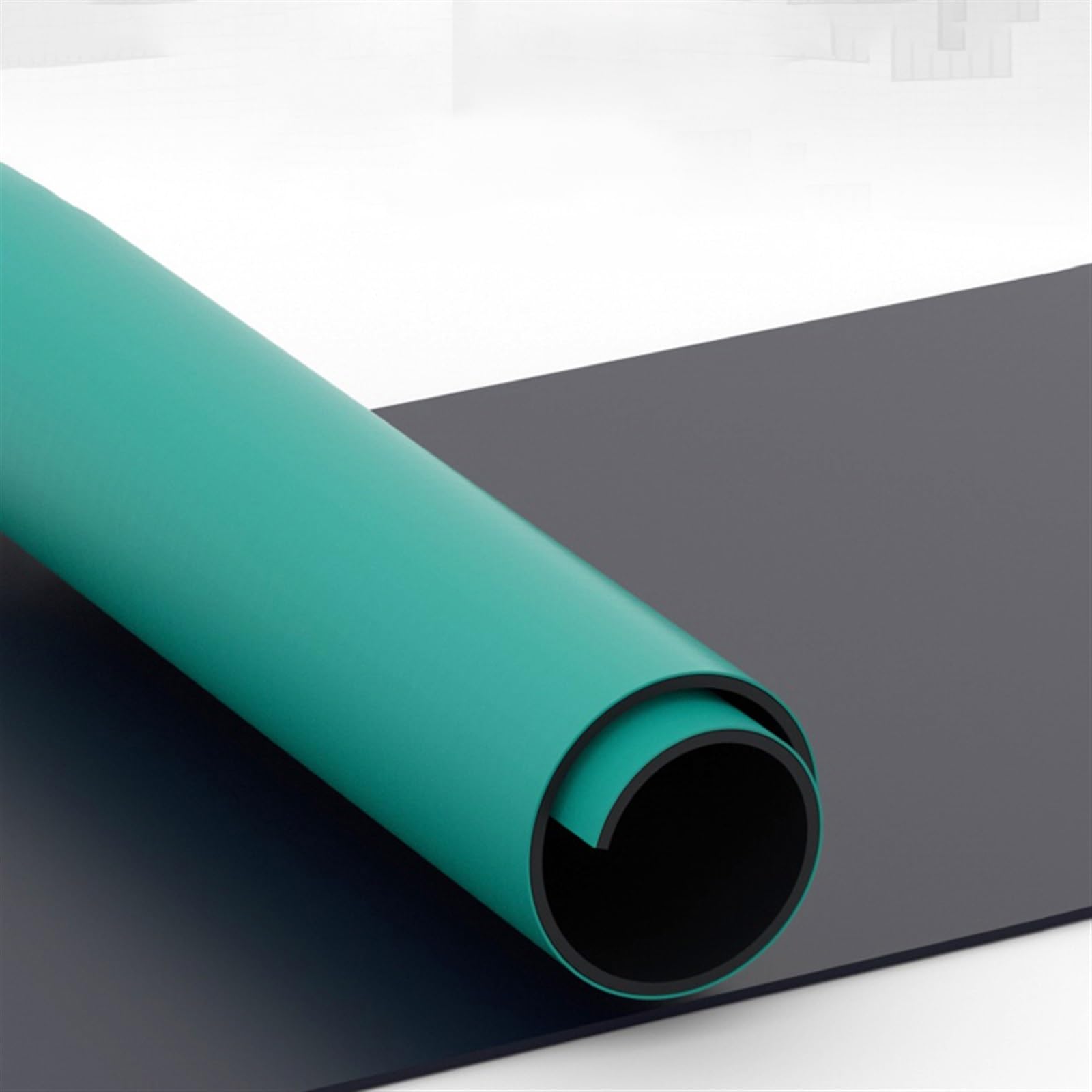 Gruba mata stołowa antystatyczna 0,08/0,12 cala, silikonowa mata do lutowania, mata do stołu warsztatowego, antypoślizgowa podkładka z PVC (50 x 80 x 0,3 cm/20 x 32 x 0,12 cala)