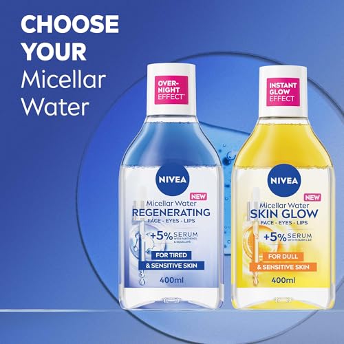 NIVEA Regenerating Serum Infused Micellar Water 400 ml (13.53 fl oz) – with Amino Acid – Gentle Face Cleanser & Makeup Remover for Daily Skincare Routine – Suitable for Sensitive Skin - image 9