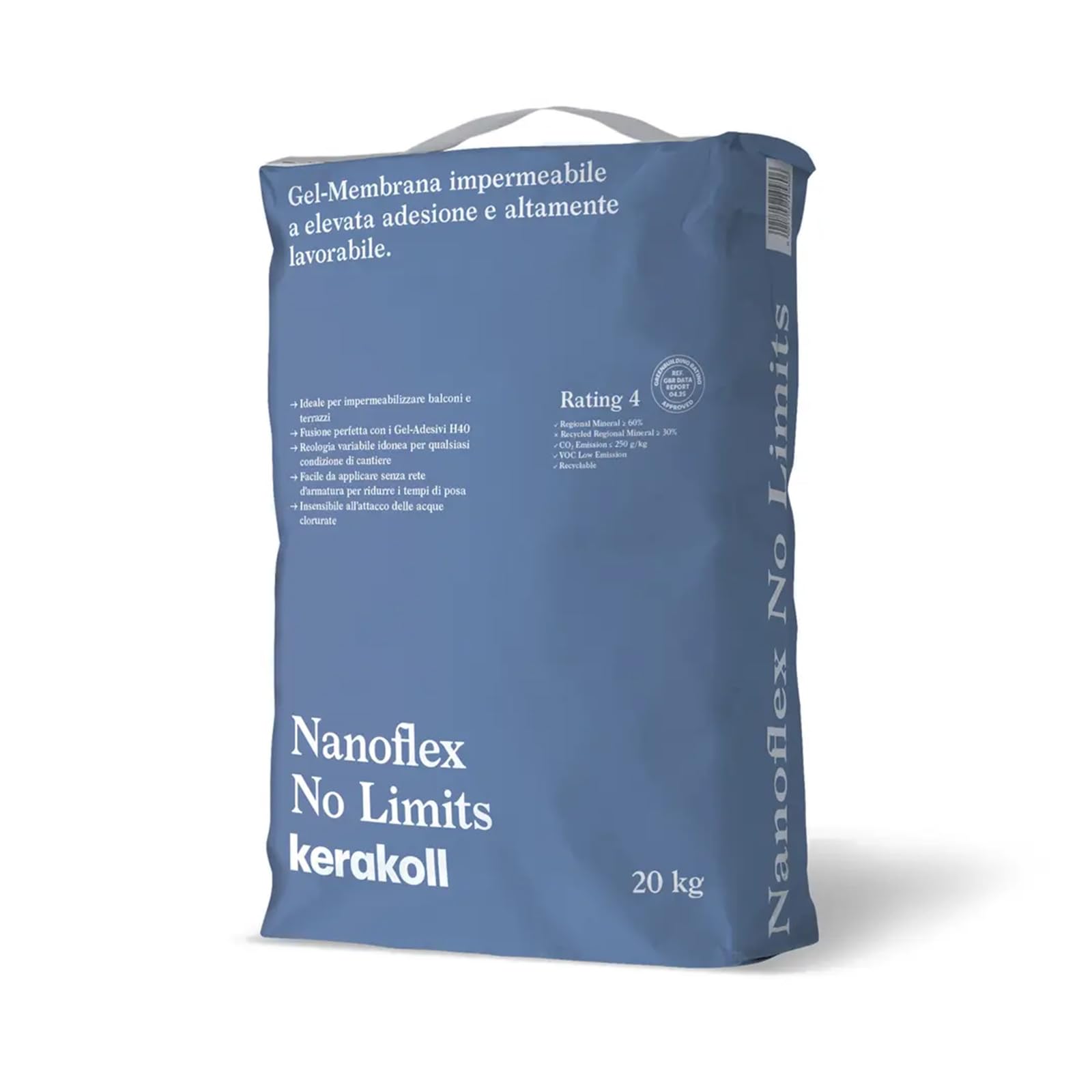 Gel membrana impermeabile per impermeabilizzazione 20Kg Art.14580 Nanoflex No Limits Kerakoll
