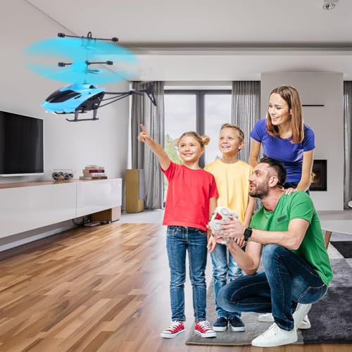WFKKMEQ RC Helicopter, Remote Control Helicopters Aircraft Model Helicopters with Light Altitude Hold Helicopter Radio Controlled Aircraft RC Flying Gift for Birthday, Christmas - Image 7