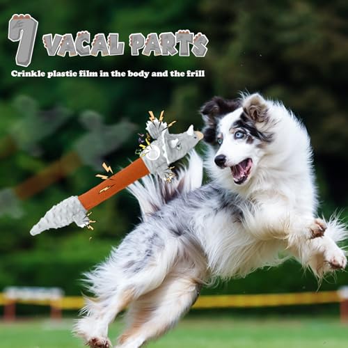 ROSAUI Hundespielzeug für große Hunde, großes interaktives Hunde Spielzeug, quietschendes Hundespielzeug Dinosaurier, Plüsch Hunde Spielzeug für kleine, mittlere und große Hunde.