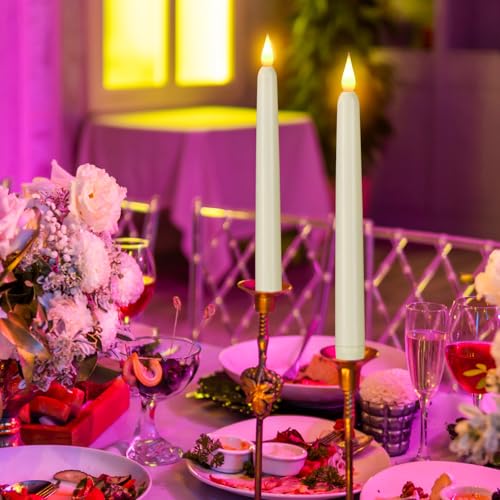 Hanzim Z3PK Flameless Taper Candle With Remote Control, 3Pack Plastic Led Candles thumb #4