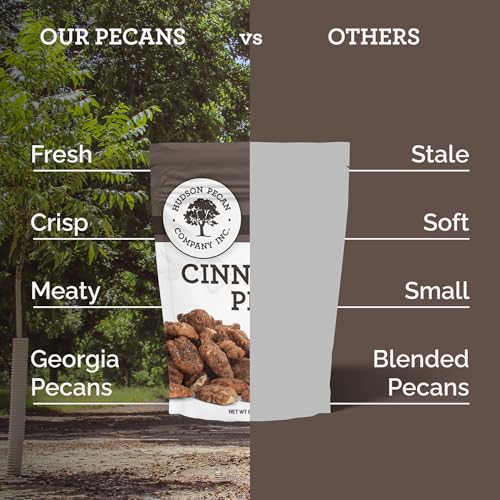 Image of HUDSON PECAN COMPANY Cinnamon Candied Pecans: Coated in Sugar and Cinnamon