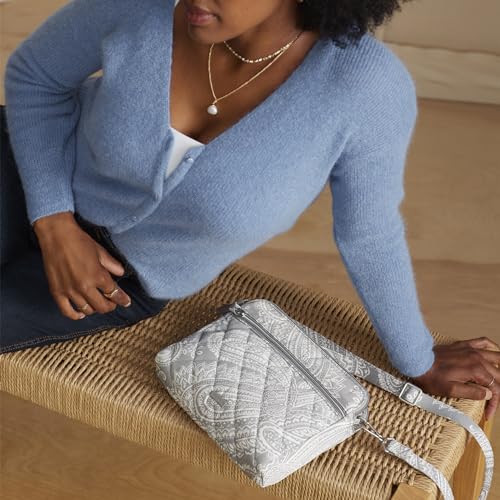 Vera Bradley Women's Performance Twill Triple Compartment Crossbody Purse4