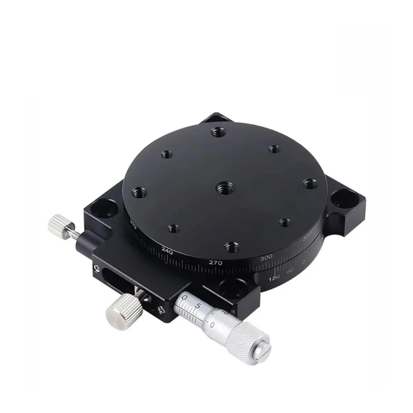 IGNVXMGKP Manual Sliding Table 360Degree Rotation R Axis 125mm Displacement Angle Adjustment Platform Optical Micrometer