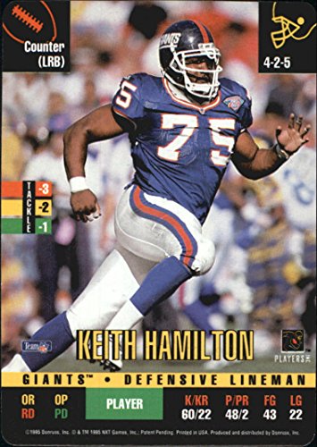 1995 Donruss Red Zone Football #210 Keith Hamilton DP