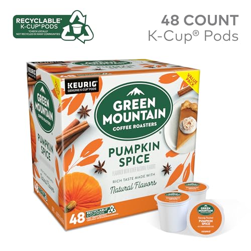 Image of Green Mountain Coffee Roasters Pumpkin Spice Coffee, Keurig Single Serve K-Cup Pods, 48 Count